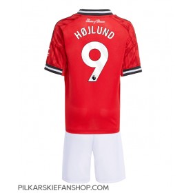 Koszulka piłkarska Manchester United Rasmus Hojlund #9 Strój Domowy dla dzieci 2025-26 tanio Krótki Rękaw (+ Krótkie spodenki)